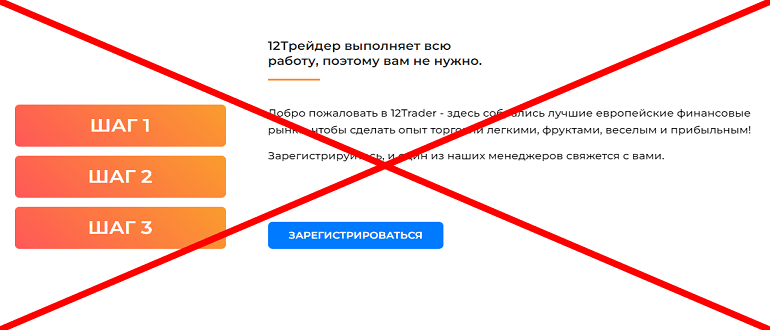 12Trader реальные отзывы о МОШЕННИКЕ!!!
