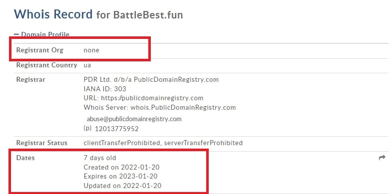 Обзор BATTLE-BEST (battlebest.fun) — фишинговый лохотрон