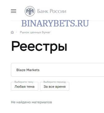Blaze Markets– ЛОХОТРОН. Реальные отзывы. Проверка