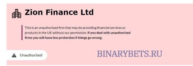 Zion Finance– ЛОХОТРОН. Реальные отзывы. Проверка