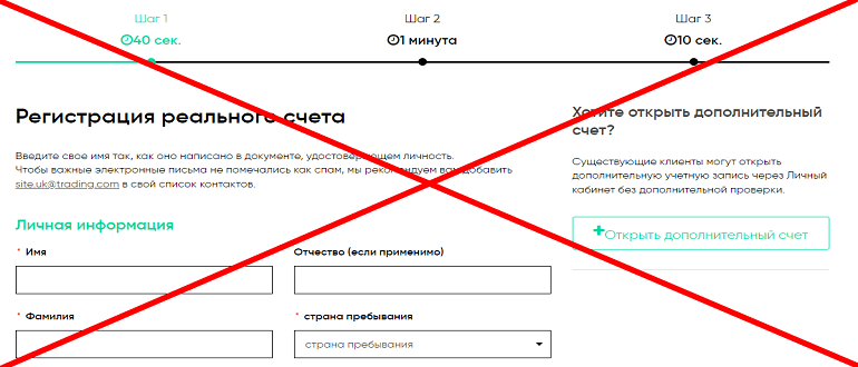 Trading.com отзывы и обзор проекта. ОБМАН!!!