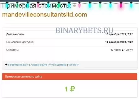 Mandeville Consultants Limited отзывы лохотрон