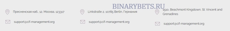 CIF Management отзывы лохотрон