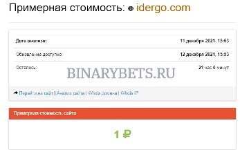 Idergo отзывы лохотрон