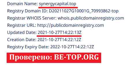 SynergyCapital МОШЕННИК отзывы и вывод денег