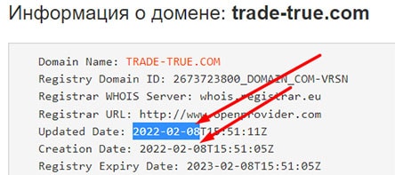 Обзор trade-true.com и отзывы о нём бывших клиентов. Лохотрон.