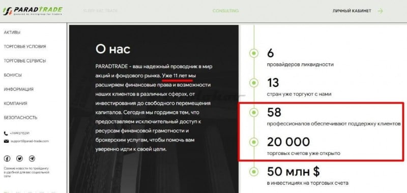 Отзывы о компании ParadTrade (Парад Трейд): стоит ли торговать? Обзор сайта, вывод денег