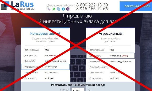 Доверительное управление капиталом от Латыпова Рустама. Отзывы о Larus Invest &mdash; Seoseed.ru