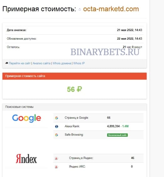 OctaMarkets &ndash; ЛОХОТРОН. Реальные отзывы. Проверка