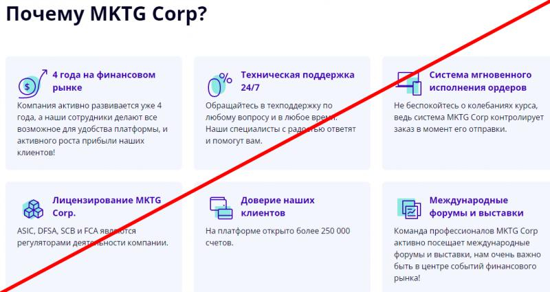 Mktg corp отзывы клиентов