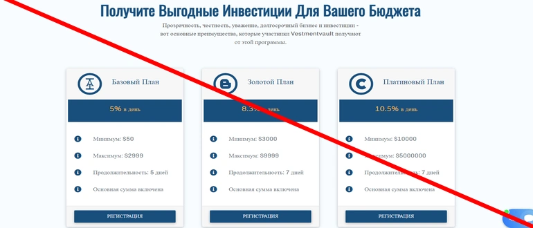 Vestmentvault&nbsp;отзывы и обзор vestmentvault.com