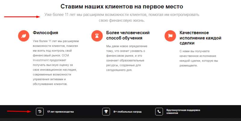 Full review of the broker OCM Investment